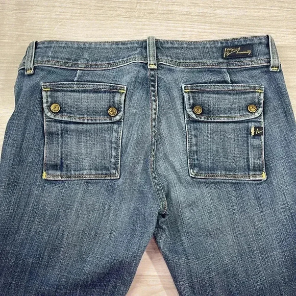 Citizens of Humanity Y2K Low Rise Flare Medium Wash Blue Jeans size 29 - Picture 4 of 16